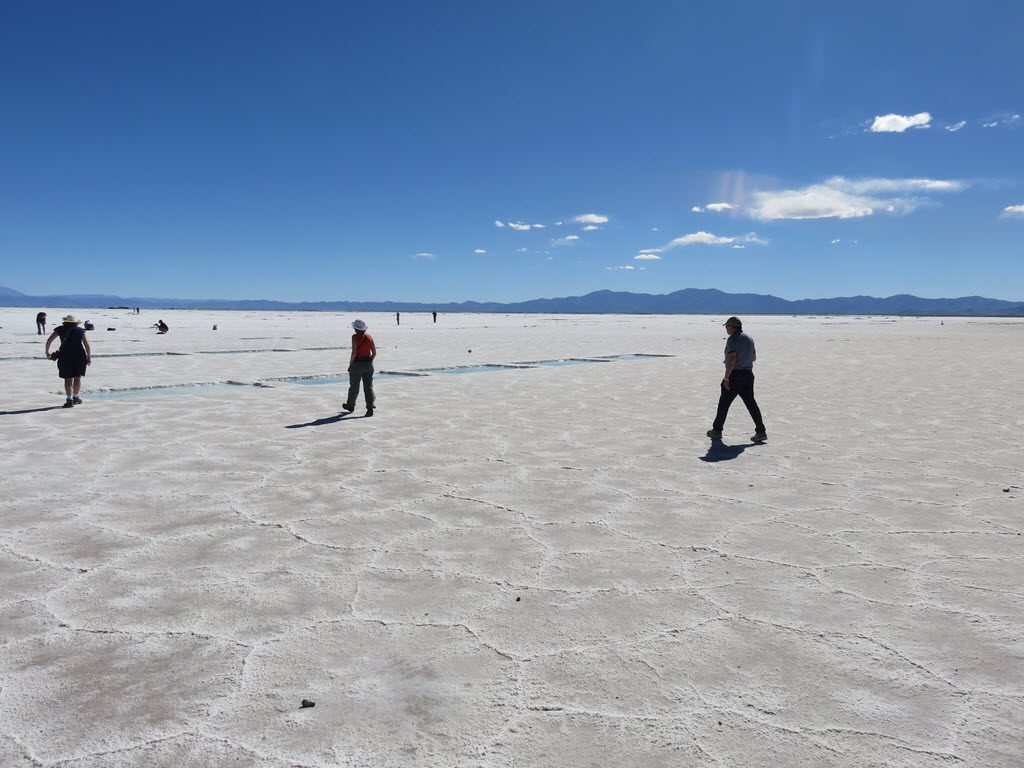 Paseando por el Salar.